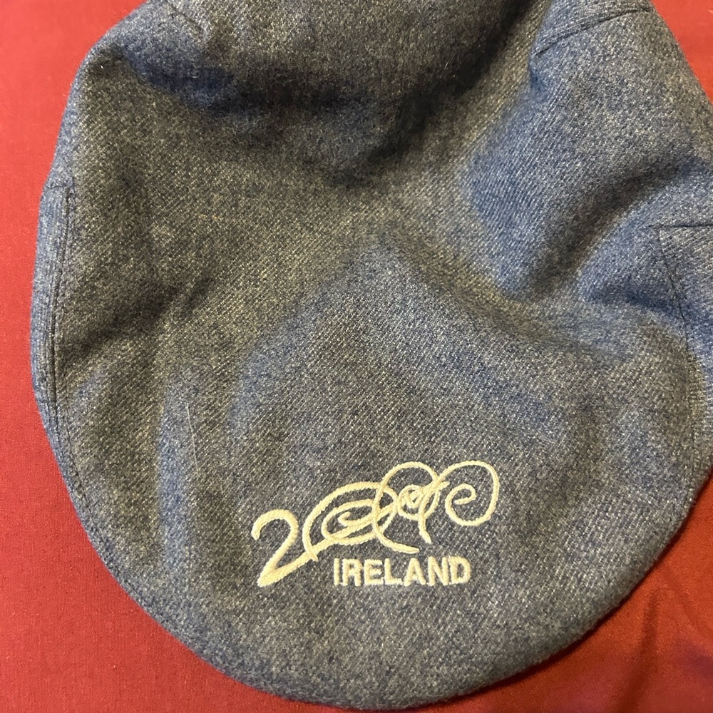 Made in Ireland, Irish designer Jonathan Richard Heather blue walking hat.